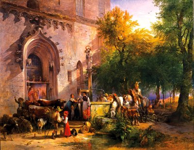 Alla Fontana del Monastero da Friedrich Gauermann